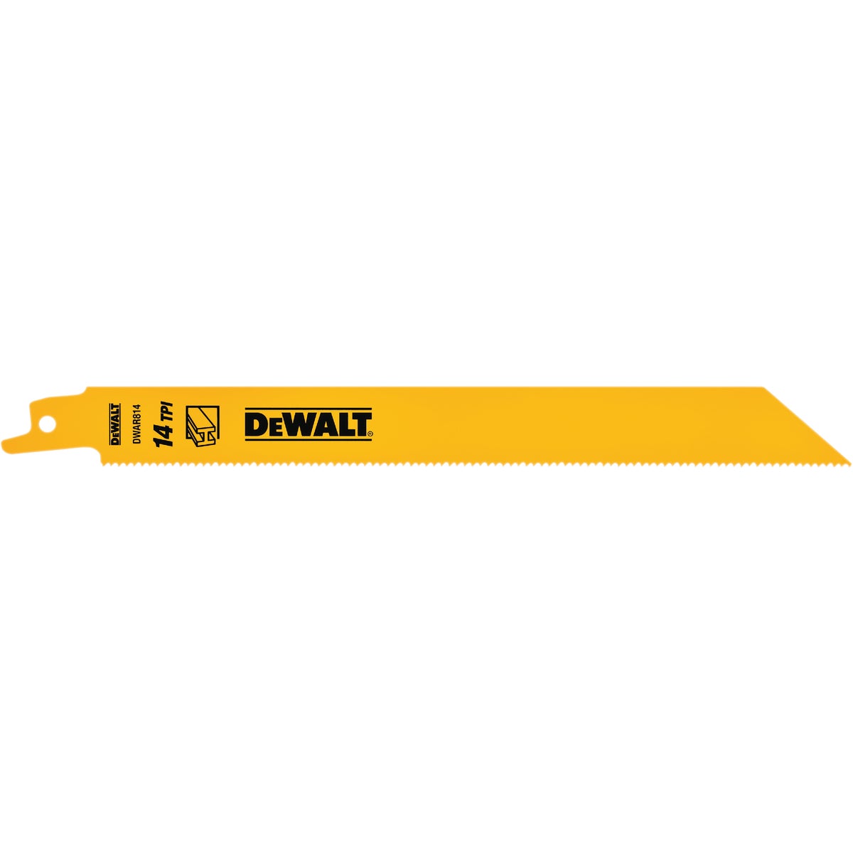 DeWalt 8 In. 14 TPI Thick Metal Reciprocating Saw Blade (5-Pack)