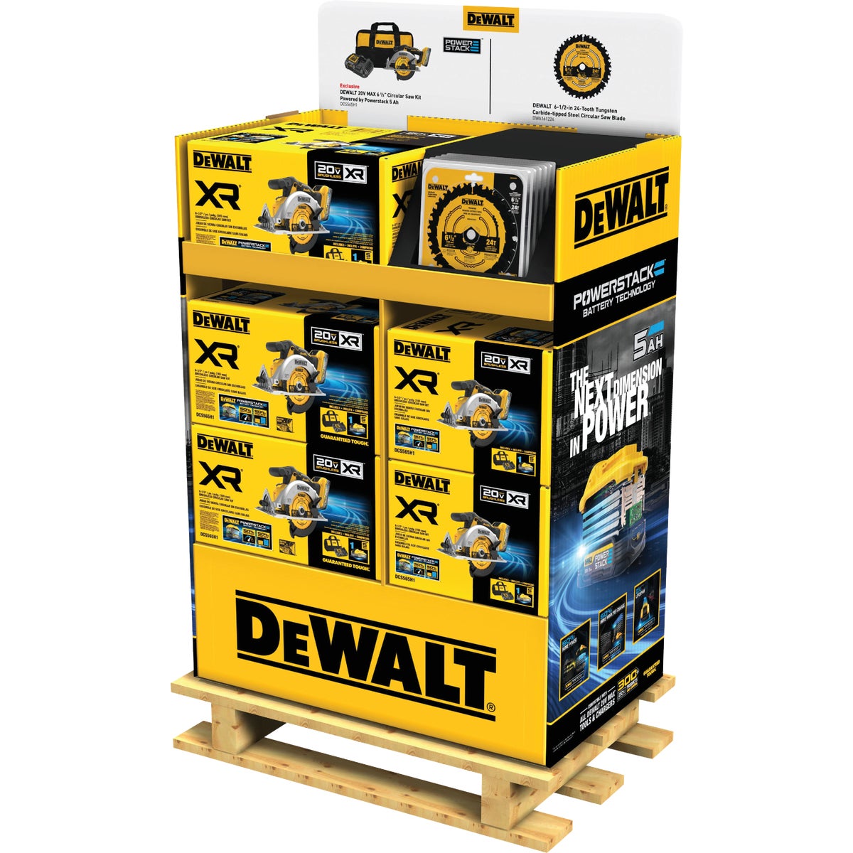 Professional Power Tools Quarter Pallet Dewalt Circular Saw Kit and Blade