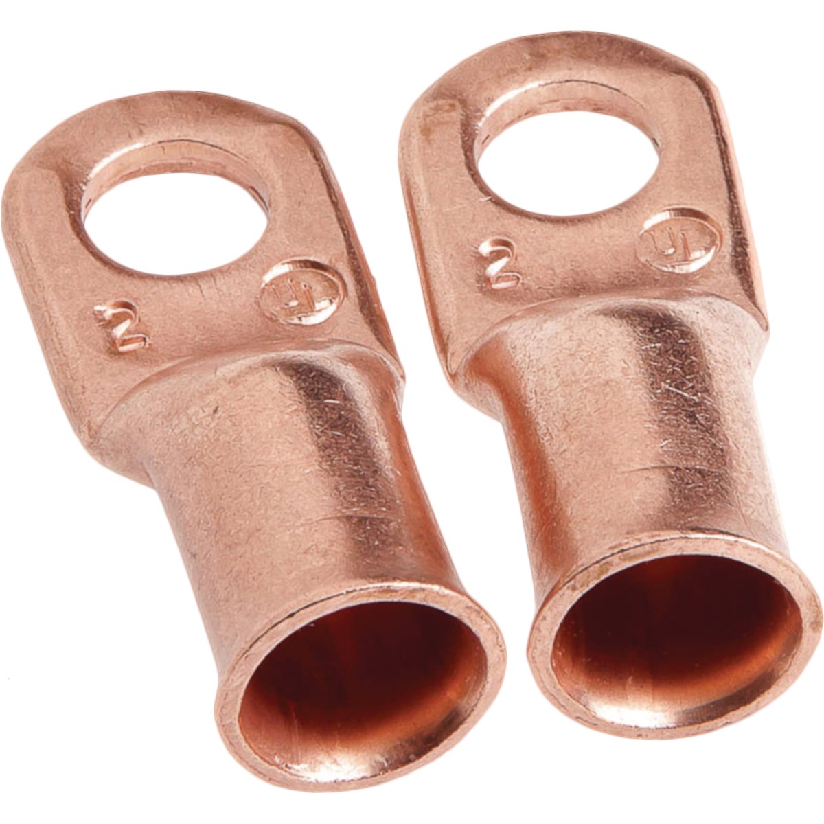 Forney #2 Cable x 5/16 In. Stud Copper Cable Lug (2-Pack)