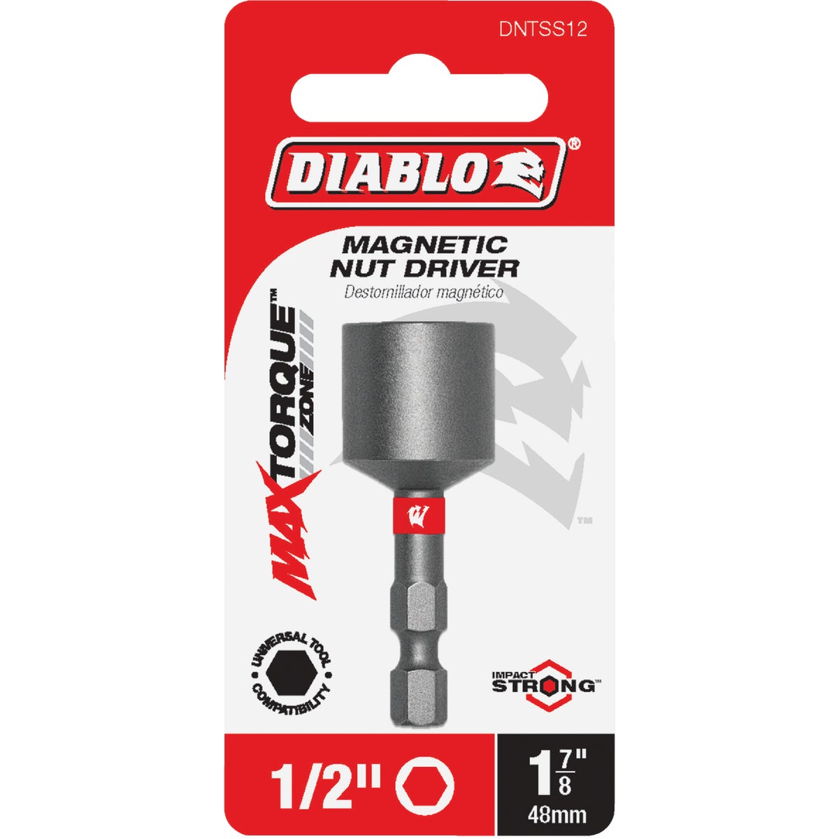 Diablo 1/2 In. x 2-9/16 In. Magnetic Impact Nutdriver
