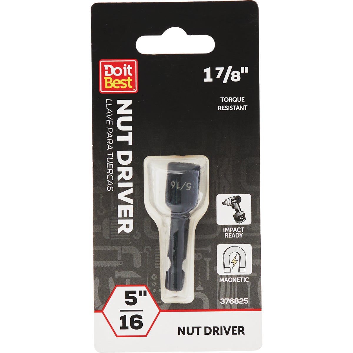 Do it 5/16 In. x 1-5/8 In. Magnetic Nutdriver Bit