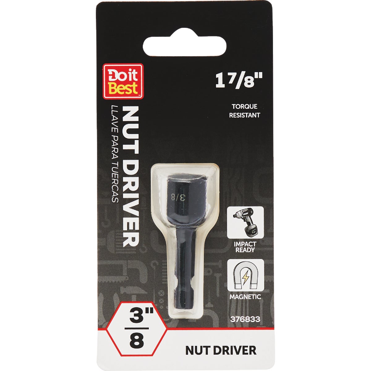 Do it 3/8 In. x 1-5/8 In. Magnetic Nutdriver Bit