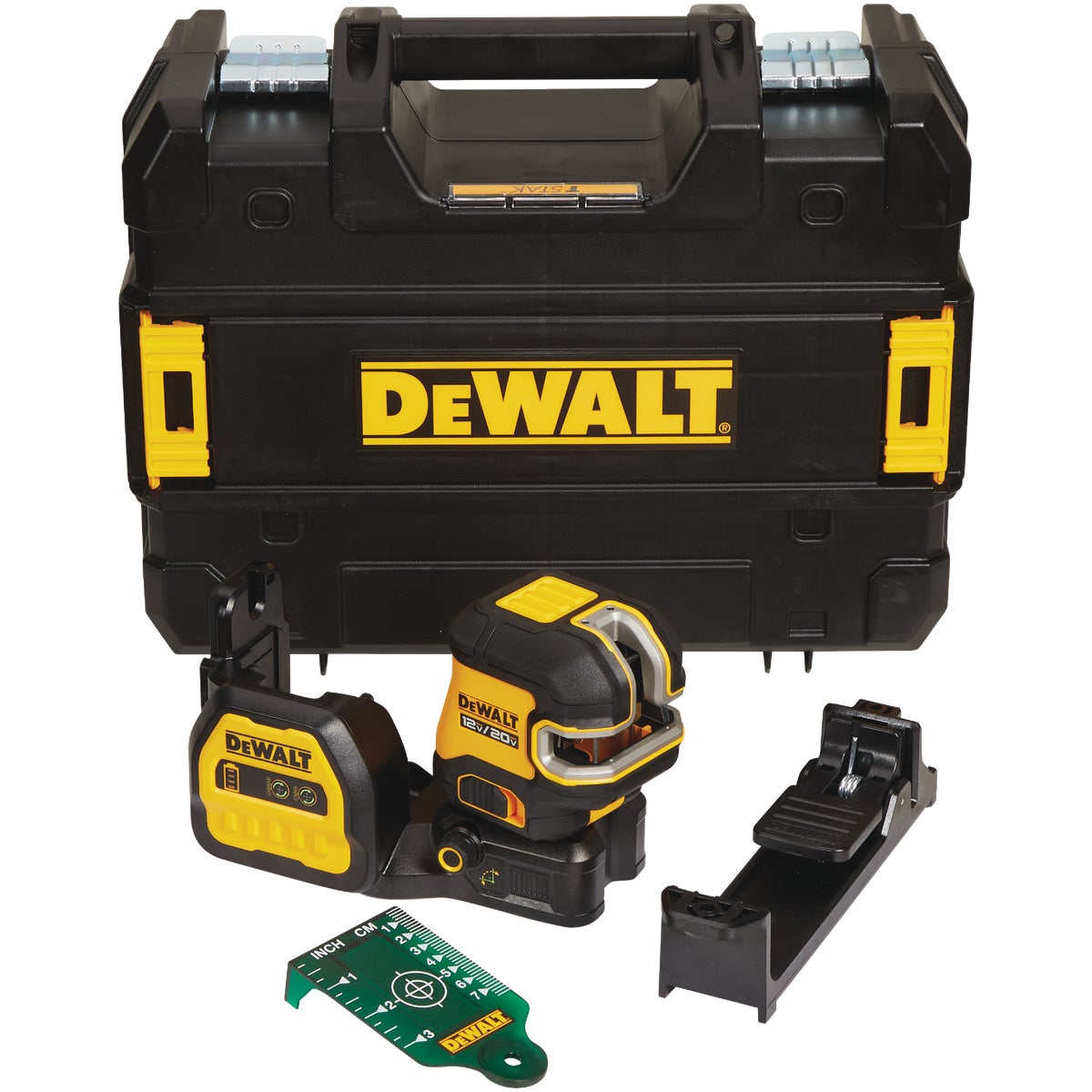 DEWALT 12V/20V MAX Cordless Green Cross Line 5-Spot Laser Level (Bare Tool)