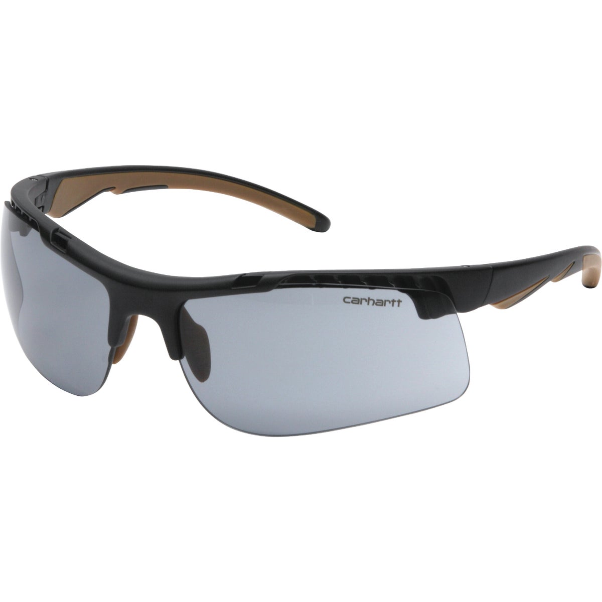 Carhartt Rockwood Black Frame Safety Glasses with Gray Anti-Fog Lenses