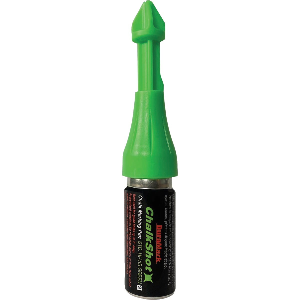 DuraMark ChalkShot 1 Oz. Hi-Vis Green Drill Hole Chalk Marker