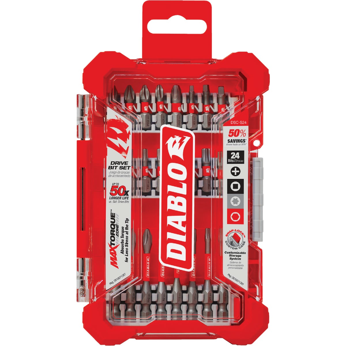 Diablo 24-Piece Impact Screwdriver Bit Set