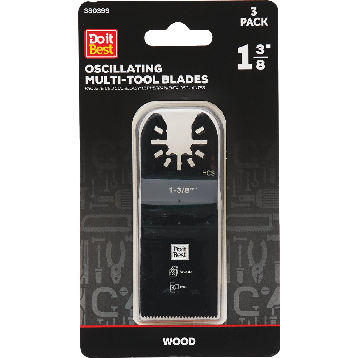 Do it Best 1-3/8 In. High Carbon Steel Wood Cutting Oscillating Multi-Tool Blade (3-Pack)