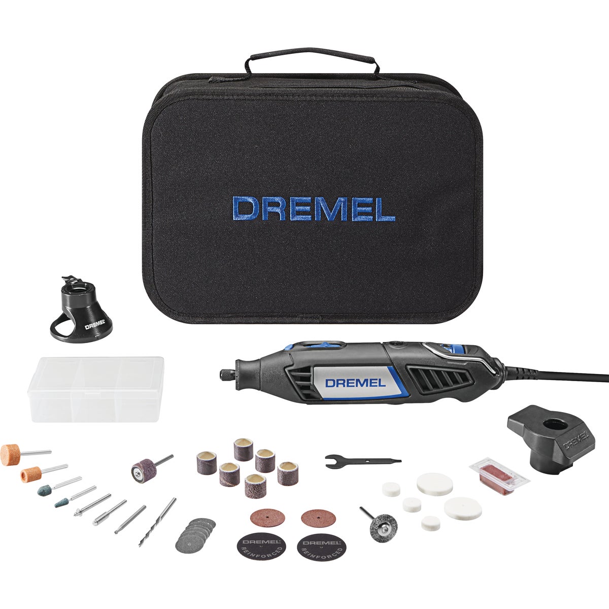 Dremel 4000 1.6-Amp Variable Speed Electric Rotary Tool Kit (32) Accessories & (2) Attachments
