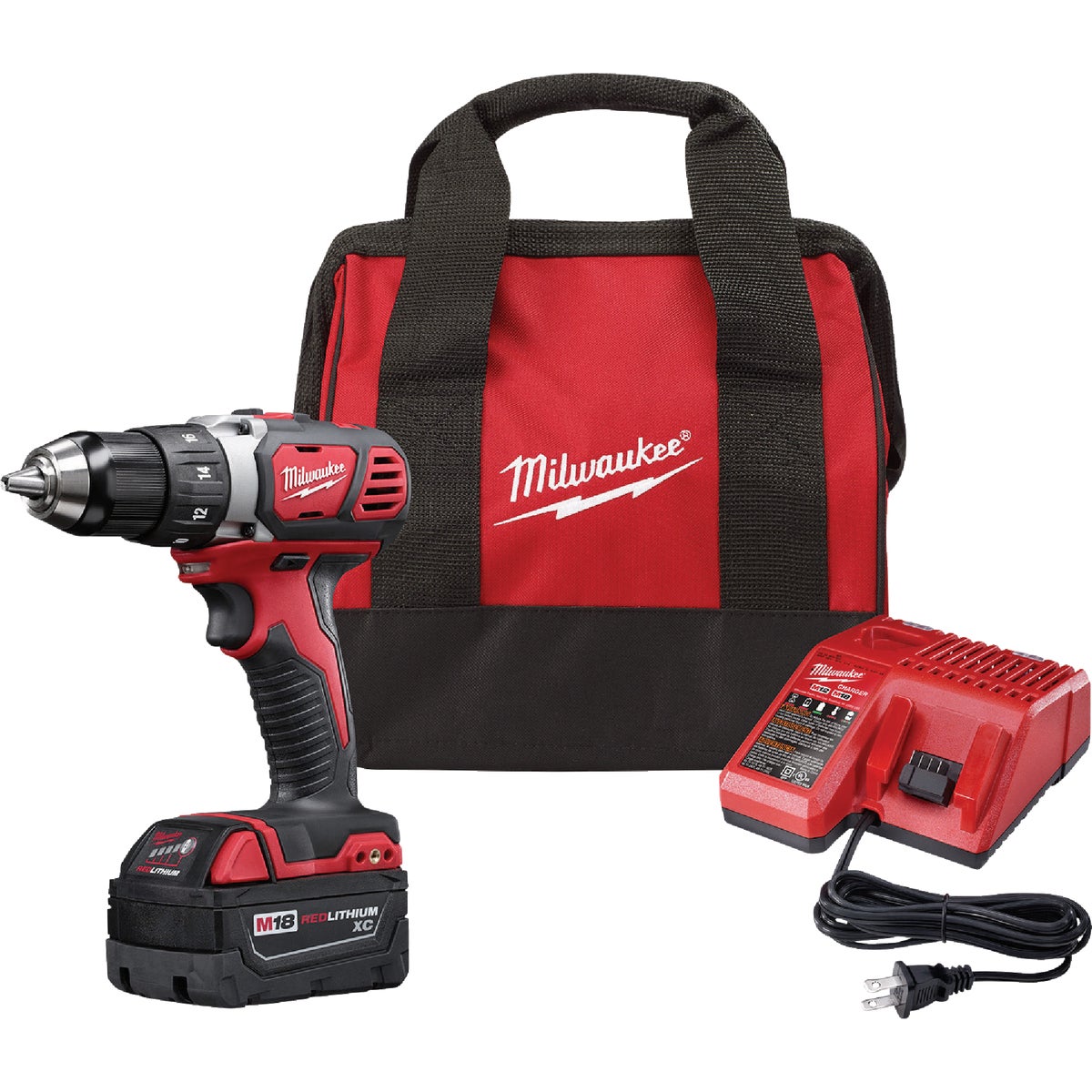 Milwaukee M18 1/2 In. Compact Cordless Drill/Driver Kit