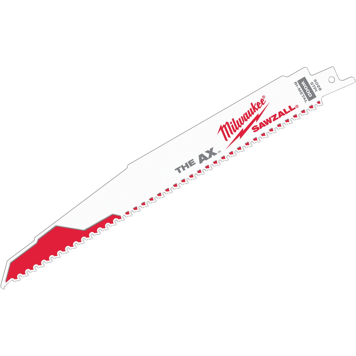 Milwaukee SAWZALL The AX 9 In. 5 TPI Wood w/Nails Demolition Reciprocating Saw Blade (5-Pack)