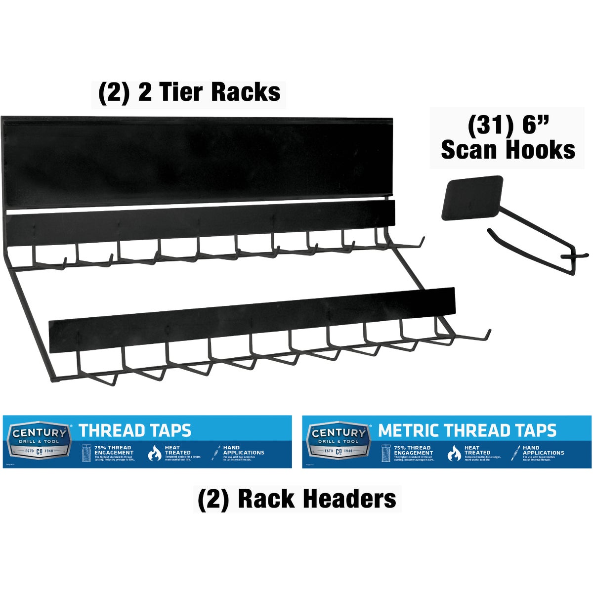 Century Drill & Tool 2 Ft. Merchandise Display Kit