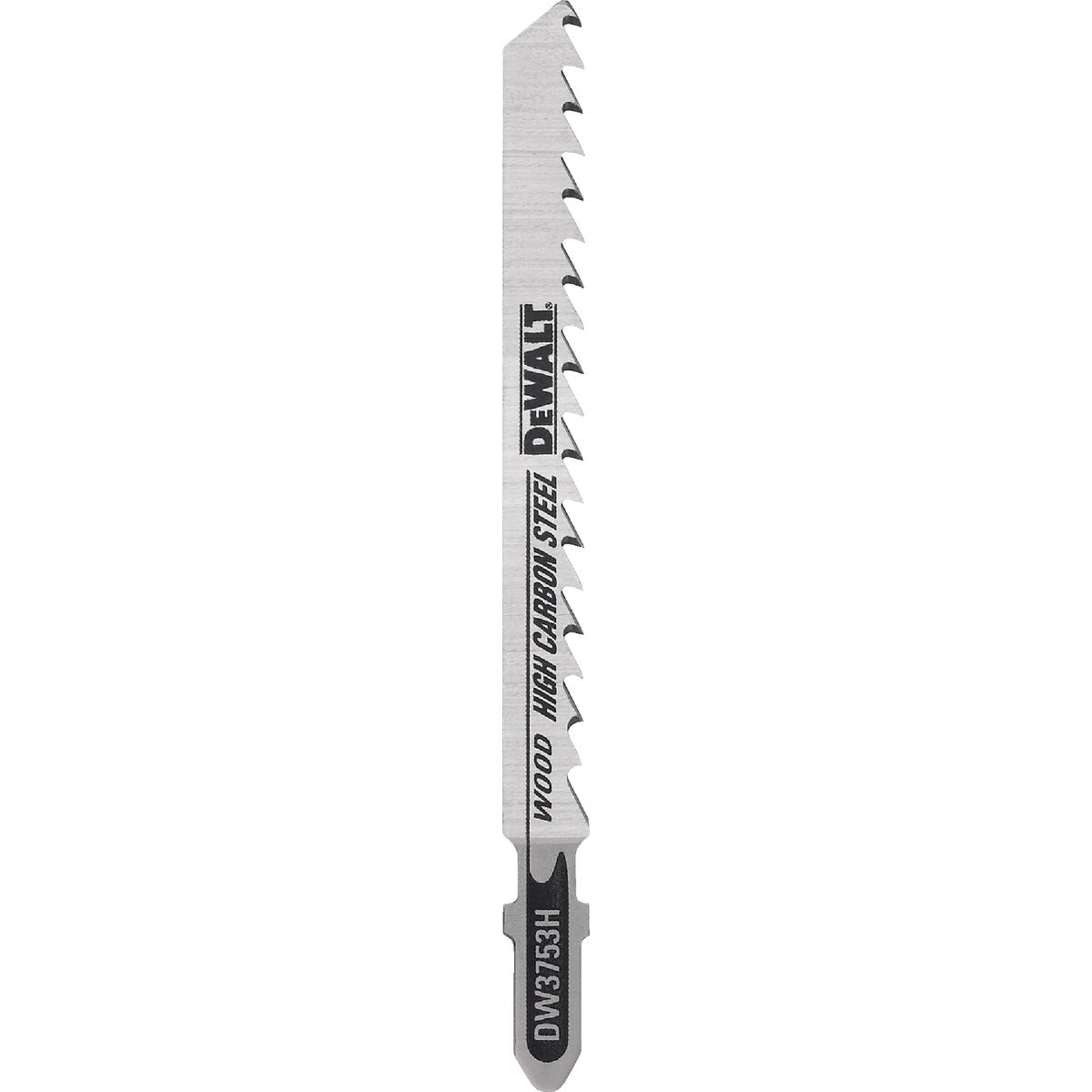 DeWalt T-Shank 4 In. x 6 TPI High Carbon Steel Jig Saw Blade, Fast/Clean Wood (5-Pack)