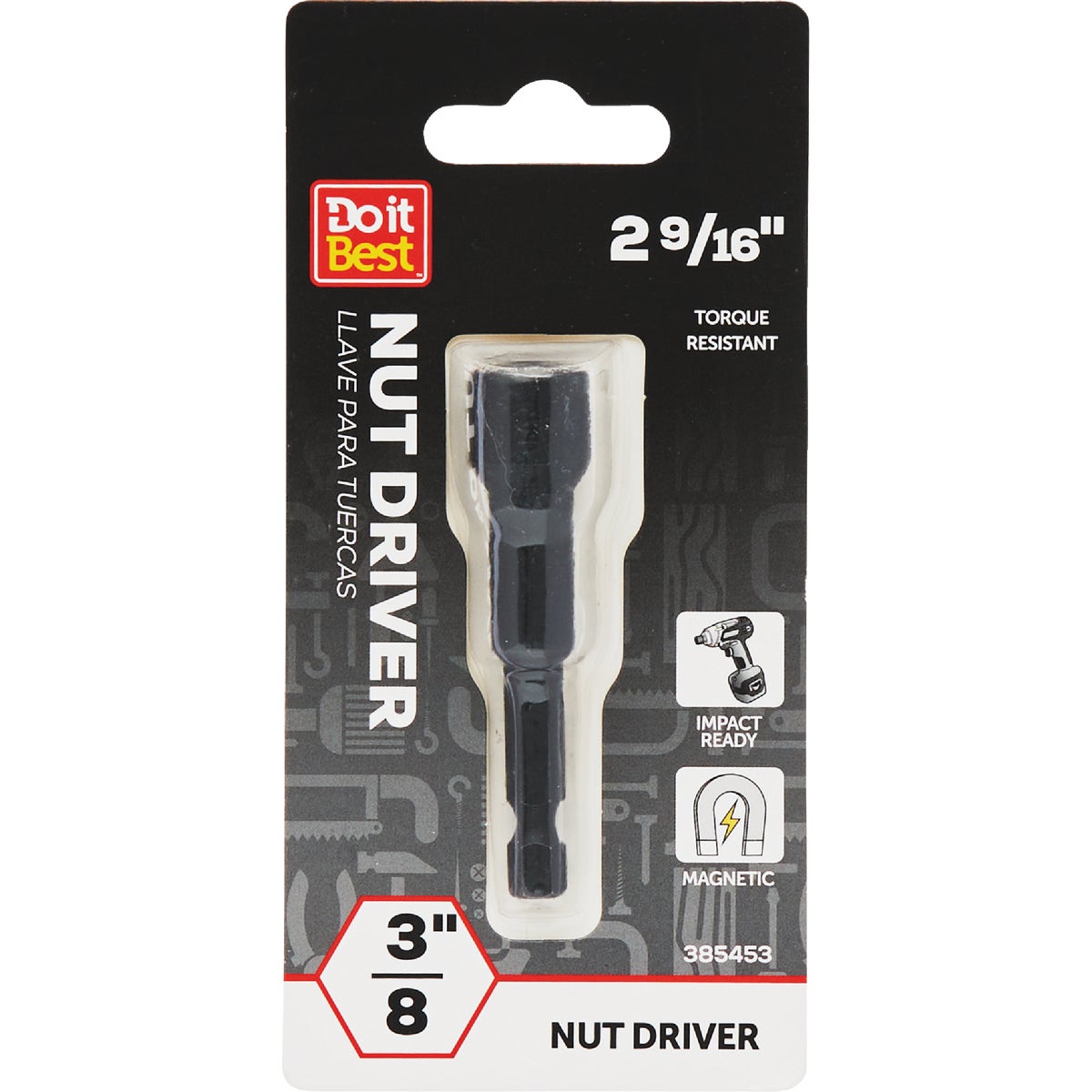 Do it Best 3/8 In. x 2-9/16 In. Magnetic Impact Nut Driver
