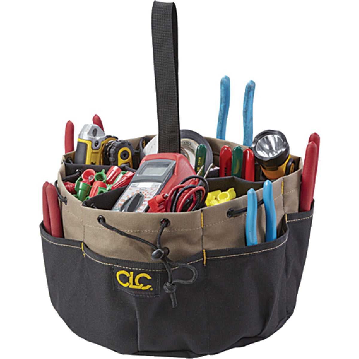 CLC 18-Pocket Drawstring Tool Bucket Organizer