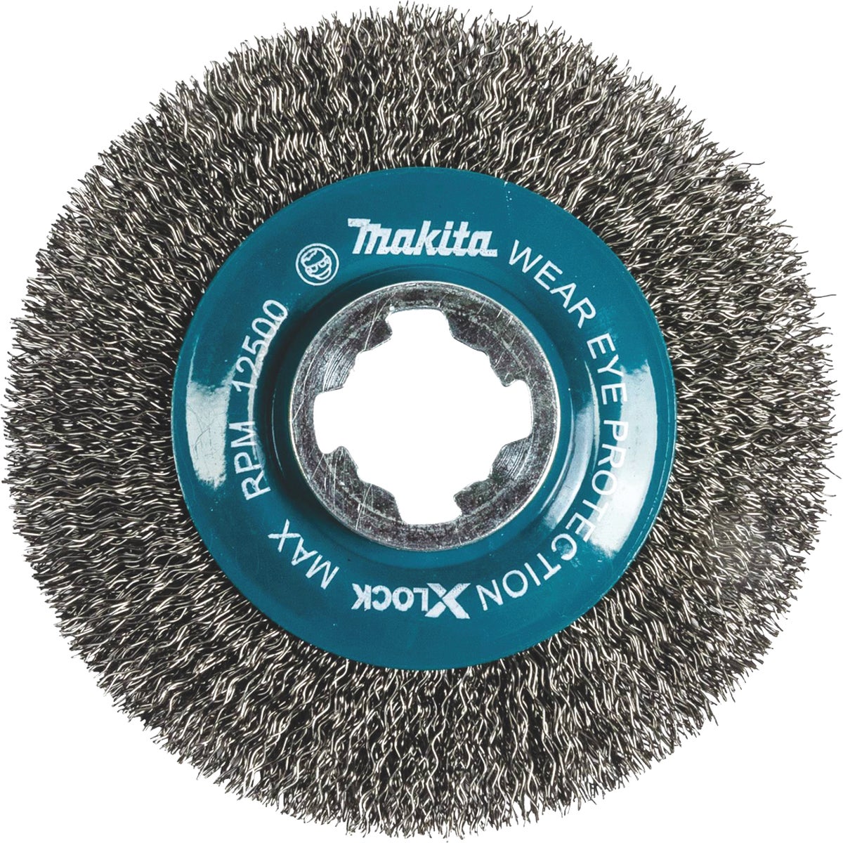 Makita X-LOCK 4-1/2 In. Crimped 0.012 In. Carbon Steel Cup Angle Grinder Wire Brush