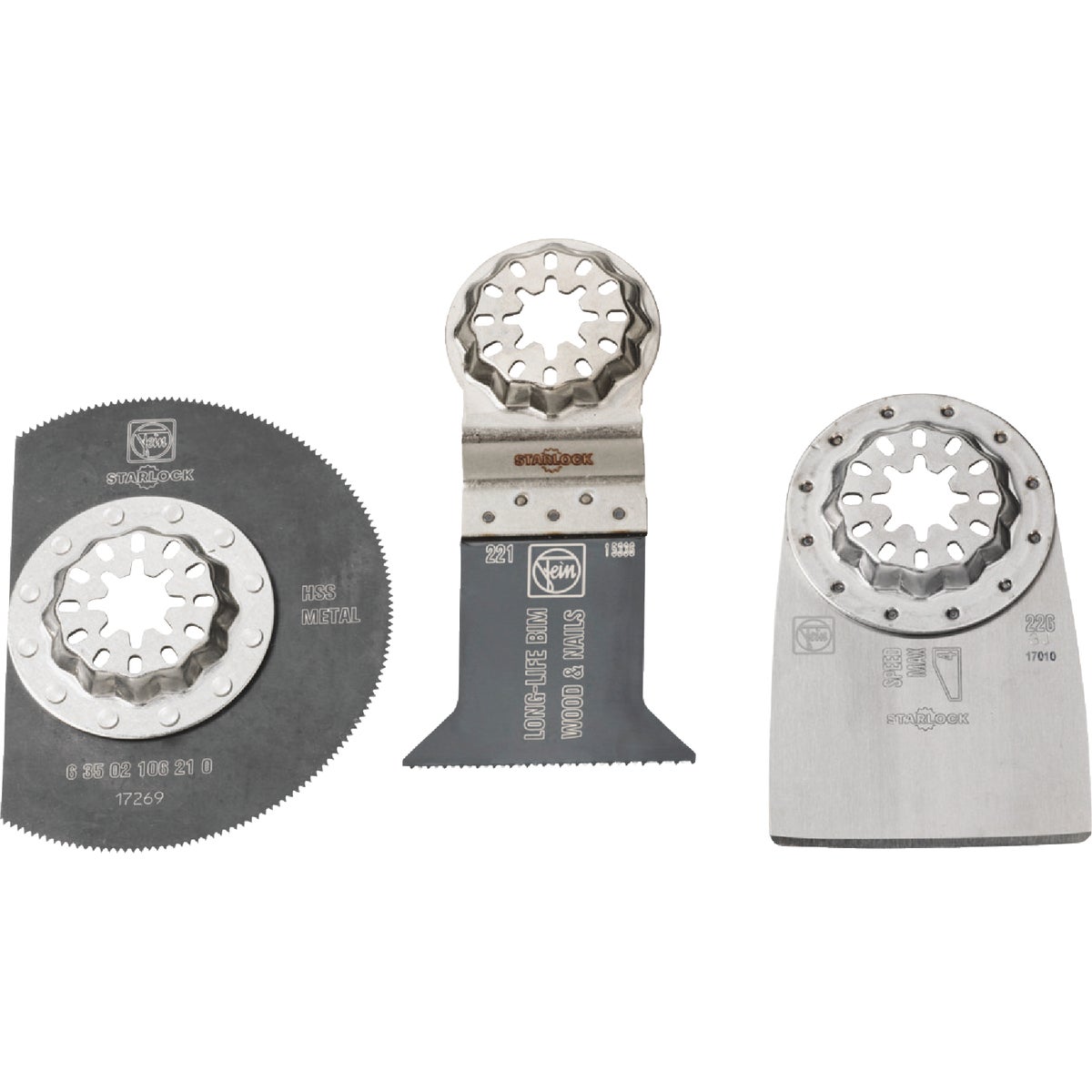 Fein Starlock E-Cut Renovation Pro Oscillating Blade Set (3-Piece)