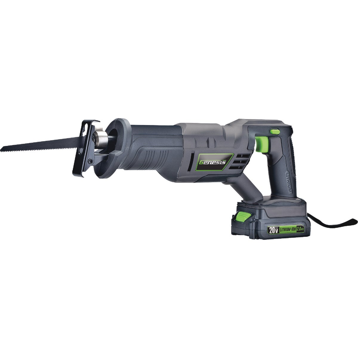 Genesis 20V Cordless Reciprocating Saw Kit with 2.0 Ah Battery & Charger