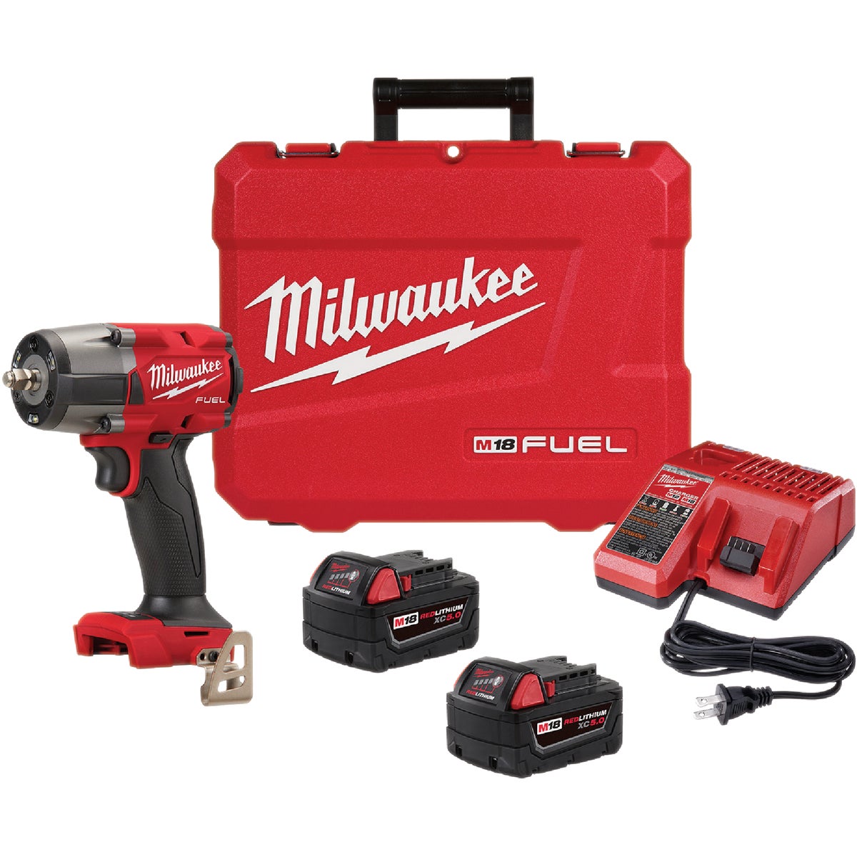 Milwaukee M18 FUEL 18 Volt Lithium-Ion Brushless 3/8 In. Mid-Torque Impact Wrench w/Friction Ring Kit