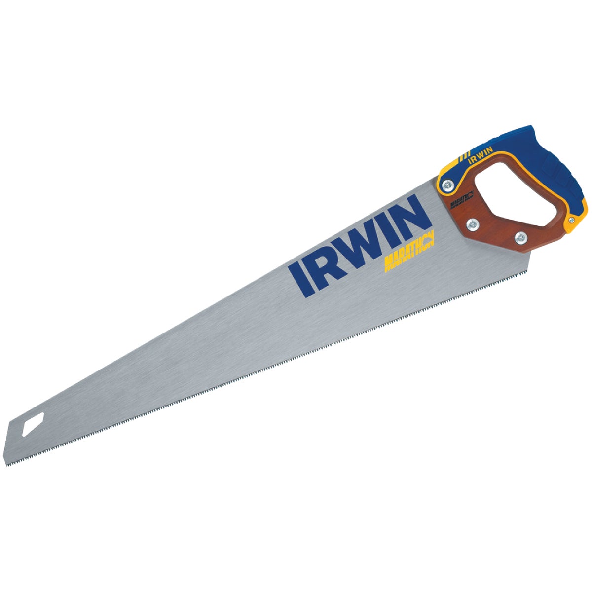 Irwin 24 In. L. Blade 12 PPI Wood, Rubberized Grip Handle Hand Saw