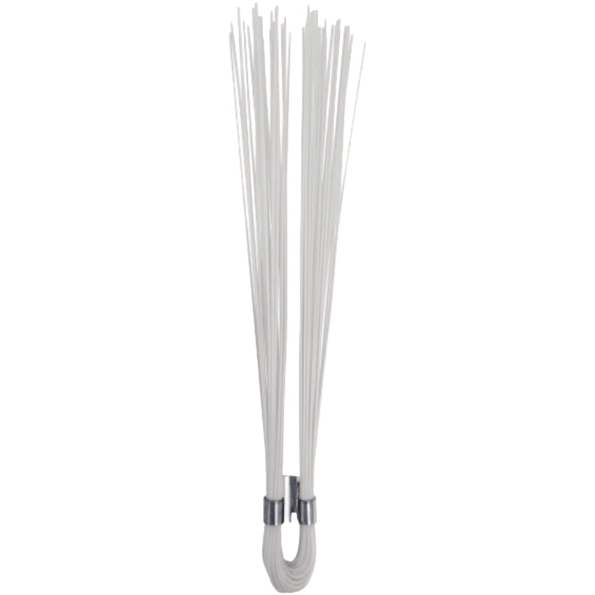 Site Pro Salamander 6 In. Dual-Crimp Stake Wisker Marker, White