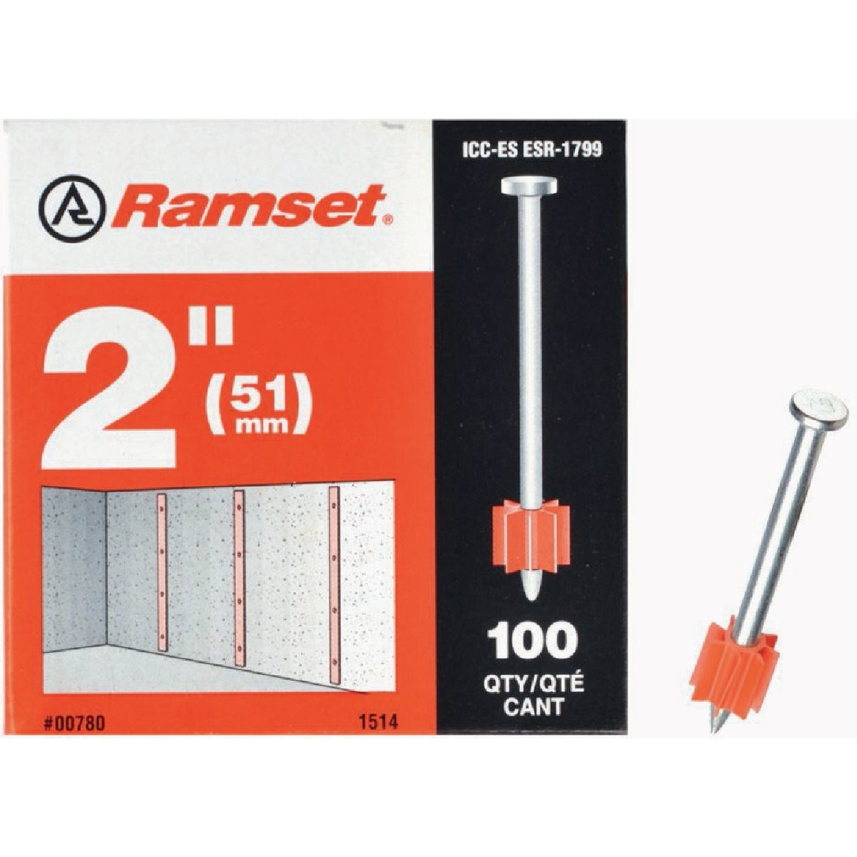 Ramset 1-1/4 In. Fastening Pin with Washer (100-Pack)