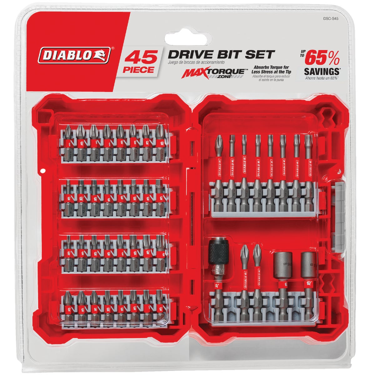 Diablo 45-Piece Impact Screwdriver Bit Set