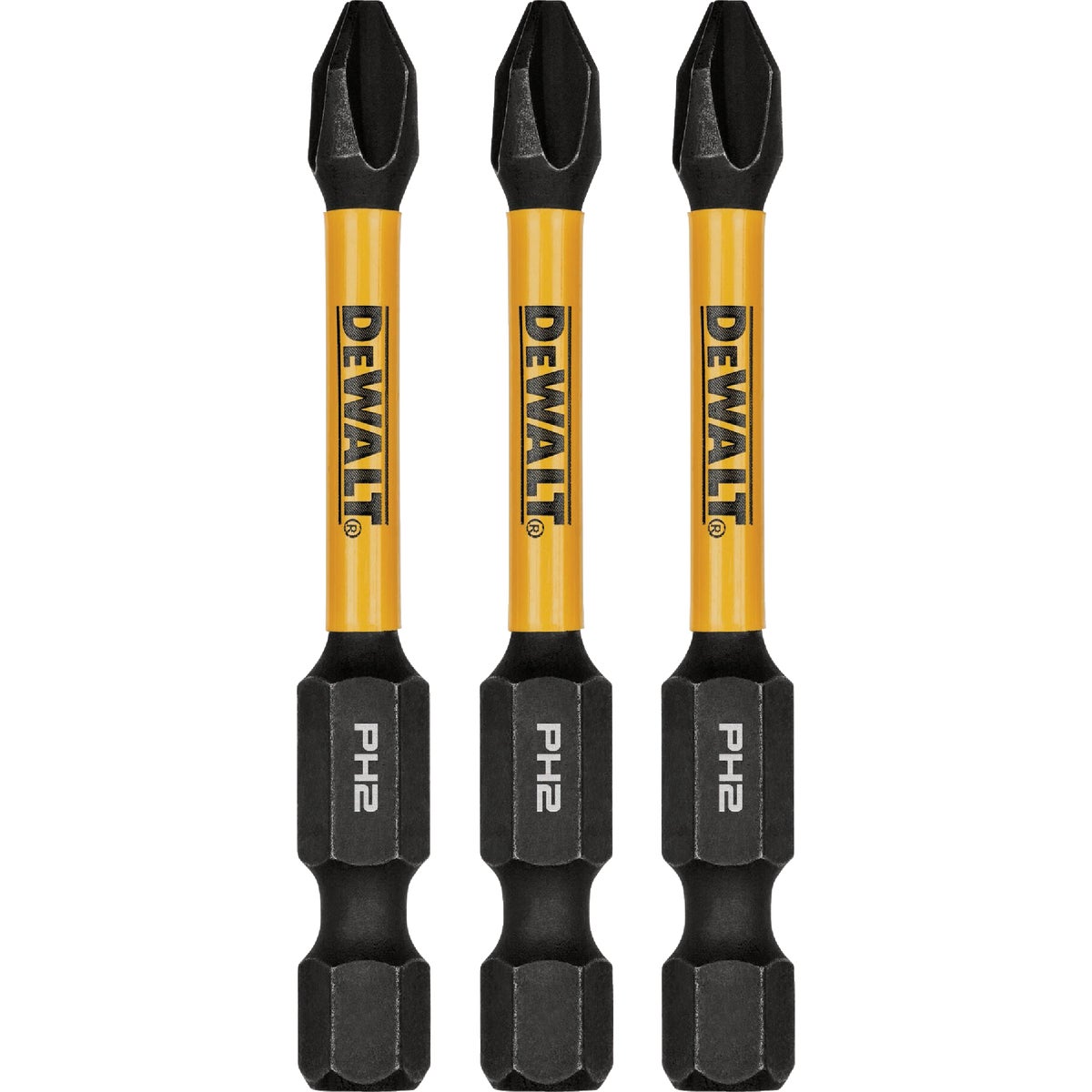 DEWALT FlexTorq 2 In. #2 Phillips Impact Screwdriver Bit (3-Pack)
