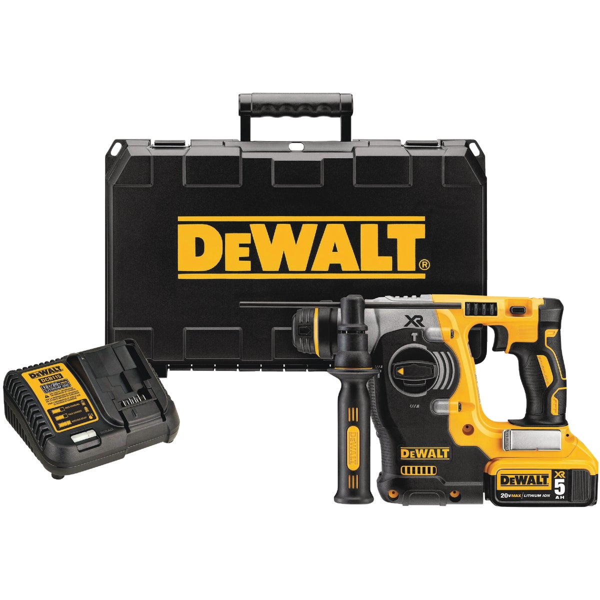 DEWALT 20-Volt MAX XR 1 In. Brushless SDS+ Rotary Hammer Kit