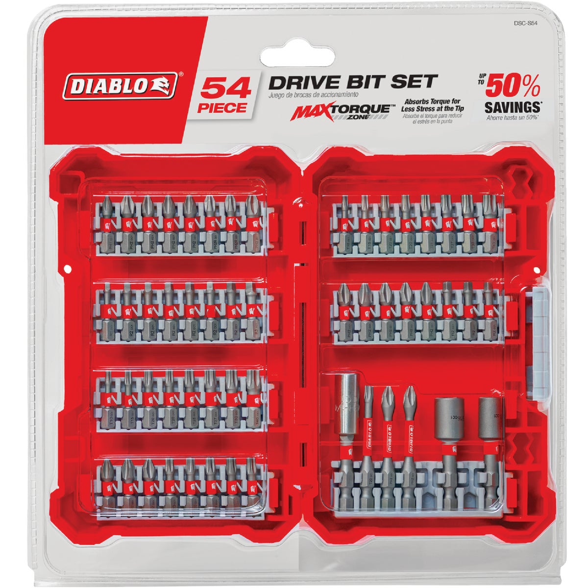 Diablo 54-Piece Impact Screwdriver Bit Set