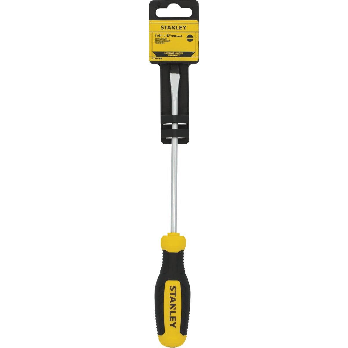 Stanley 1/4 In. x 6 In. Slotted Screwdriver