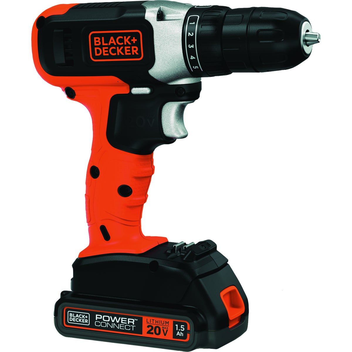 Black & Decker 20V MAX 3/8 In. Cordless Drill/Driver Kit with 1.5 Ah Battery & Charger