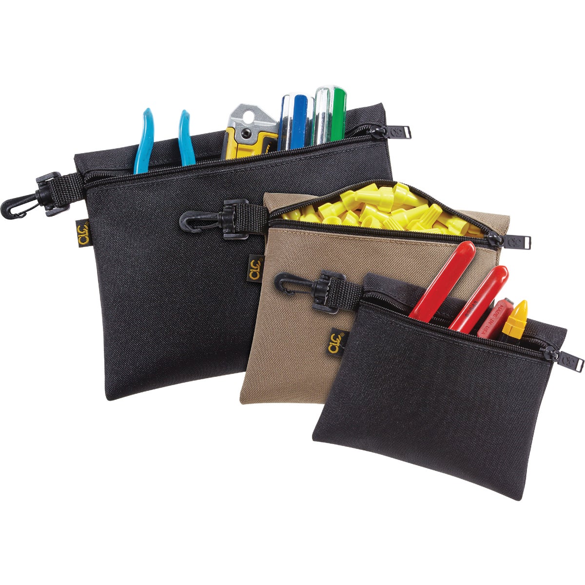 3-ZIPPED STORAGE BAGS