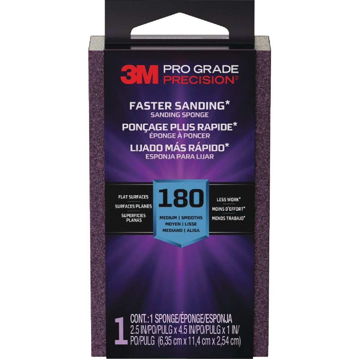 3M SandBlaster Between Coats 2-1/2 In. x 3-3/4 In. x 1 In. 180 Grit Fine Sanding Sponge