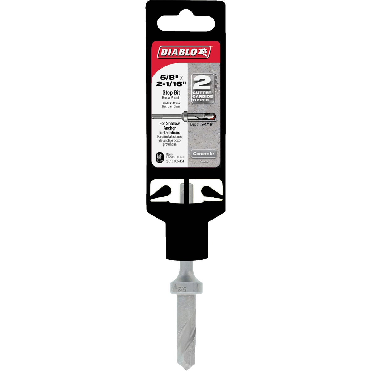 Diablo SDS-Plus 5/8 In. x 2-1/16 In. x 4-1/4 In. Carbide-Tipped Rotary Hammer Drill Bit w/Stop Collar