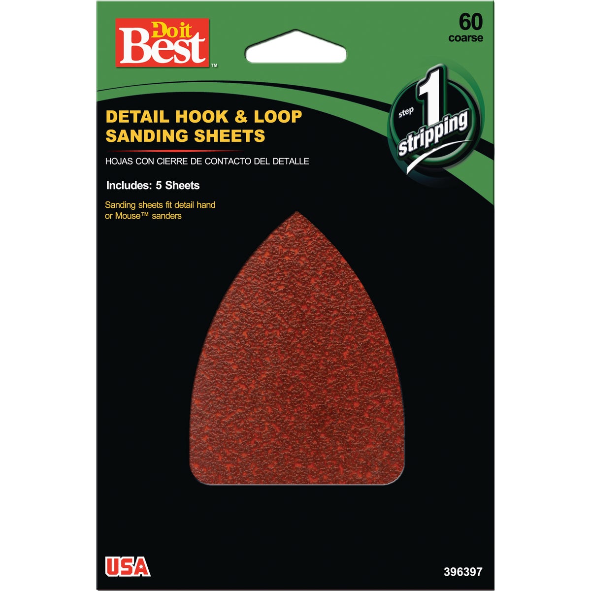 Do it Best 60 Grit Mouse Sandpaper (5-Pack)