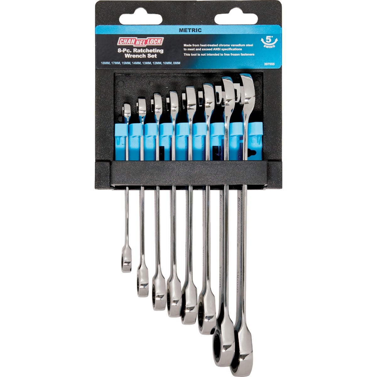 8PCMM RATCH WRENCH SET