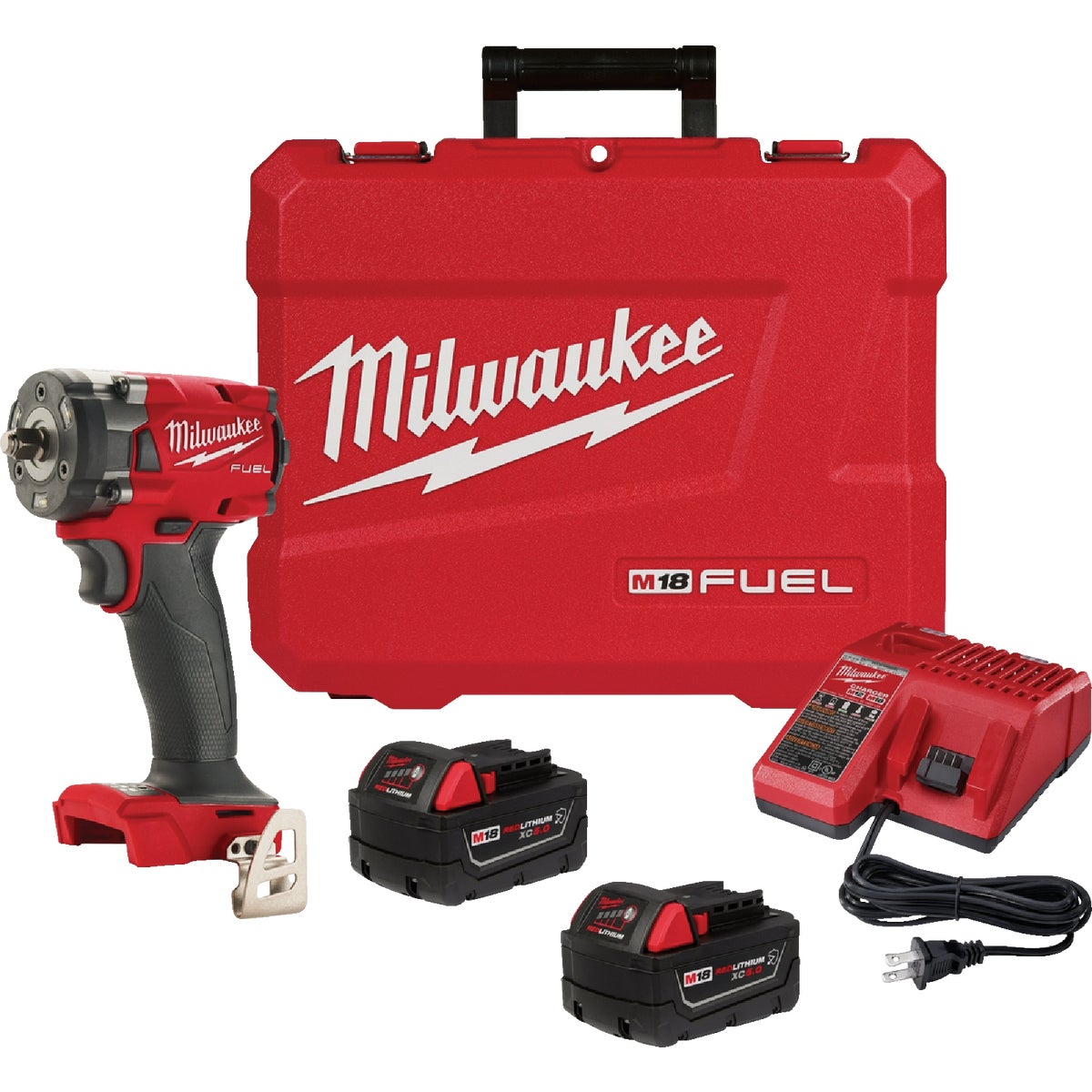 Milwaukee M18 FUEL 18 Volt Lithium-Ion 3/8 In. Compact Impact Wrench w/ Friction Ring Kit