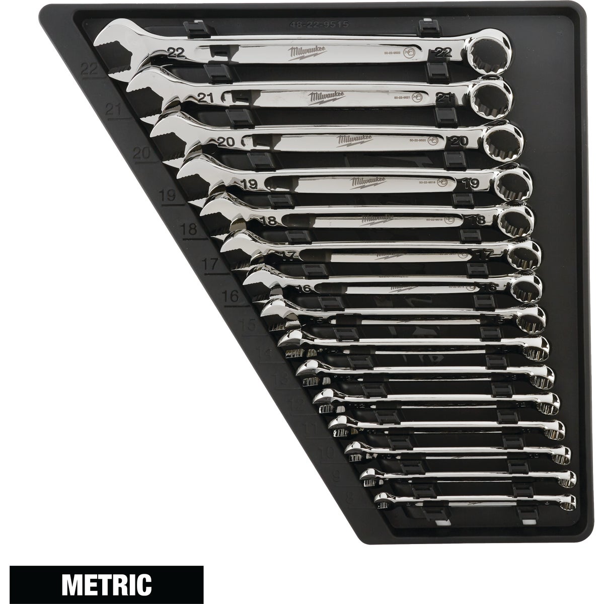 Milwaukee Metric 12-Point Combination Wrench Set (15-Piece)