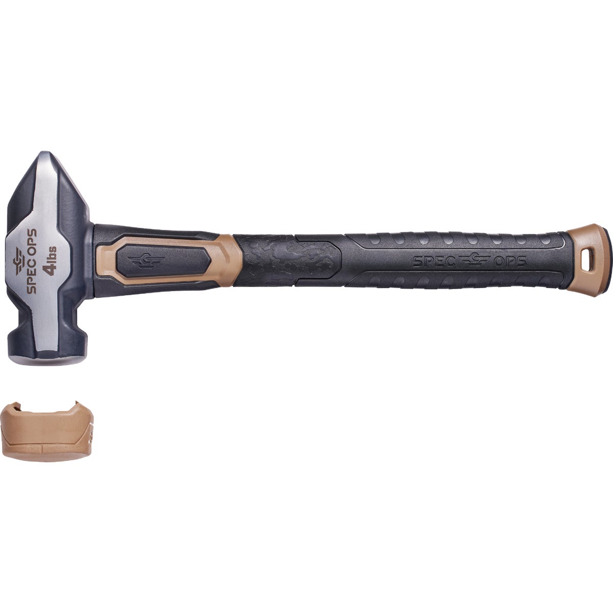 Spec Ops Tools 4 Lb. Blacksmith Sledgehammer with Soft Mallet Cap