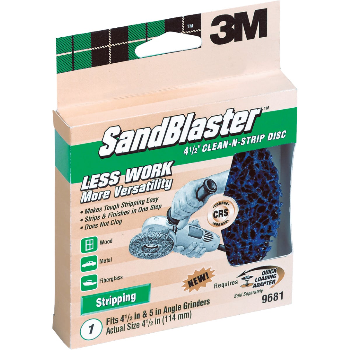 3M Sandblaster 4-1/2 In. Angle Grinder Stripping Disc