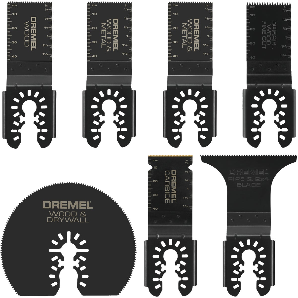 Dremel Universal Multi-Material Oscillating Blade Assortment (7-Piece)