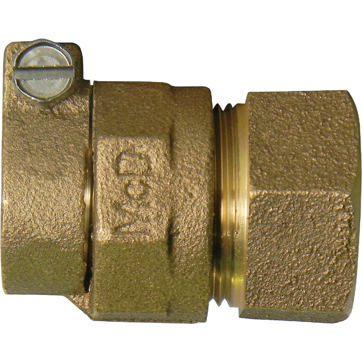A Y McDonald 3/4 In. CTS x 3/4 In. FIPT Brass Low Lead Connector