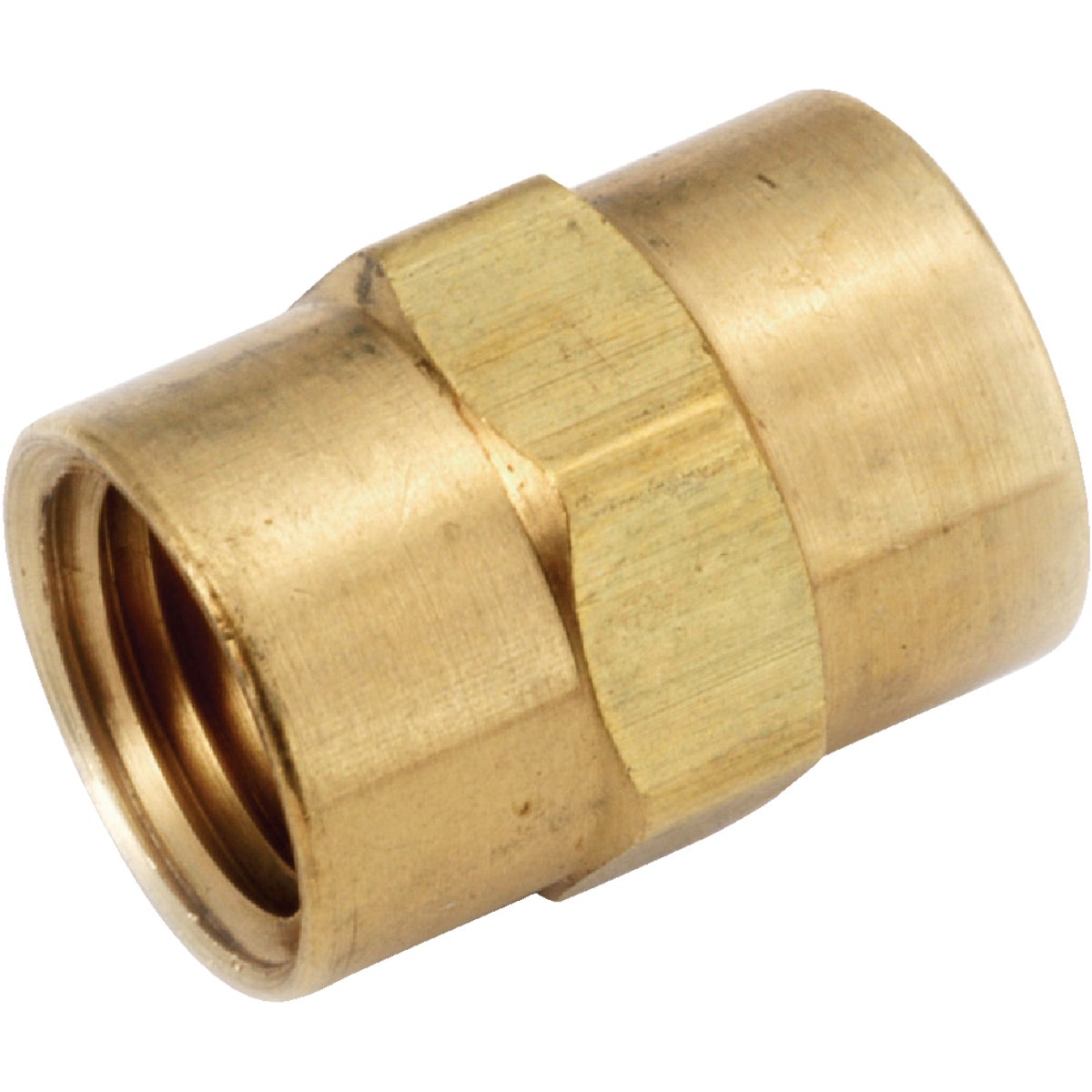 Anderson Metals 3/8 In. Yellow Brass Coupling