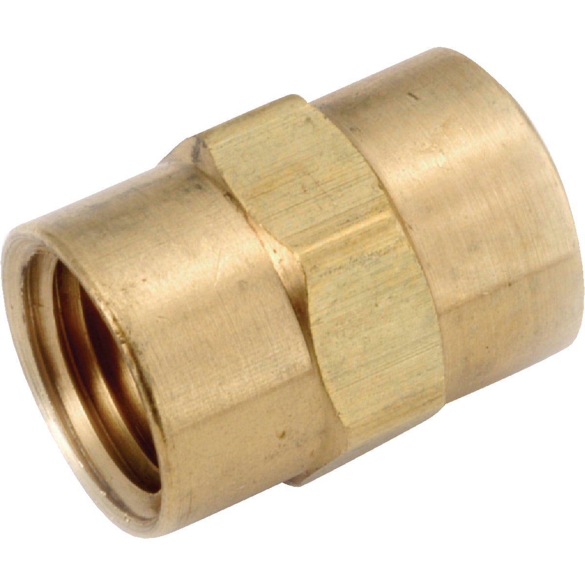 Anderson Metals 1/2 In. Yellow Brass Coupling