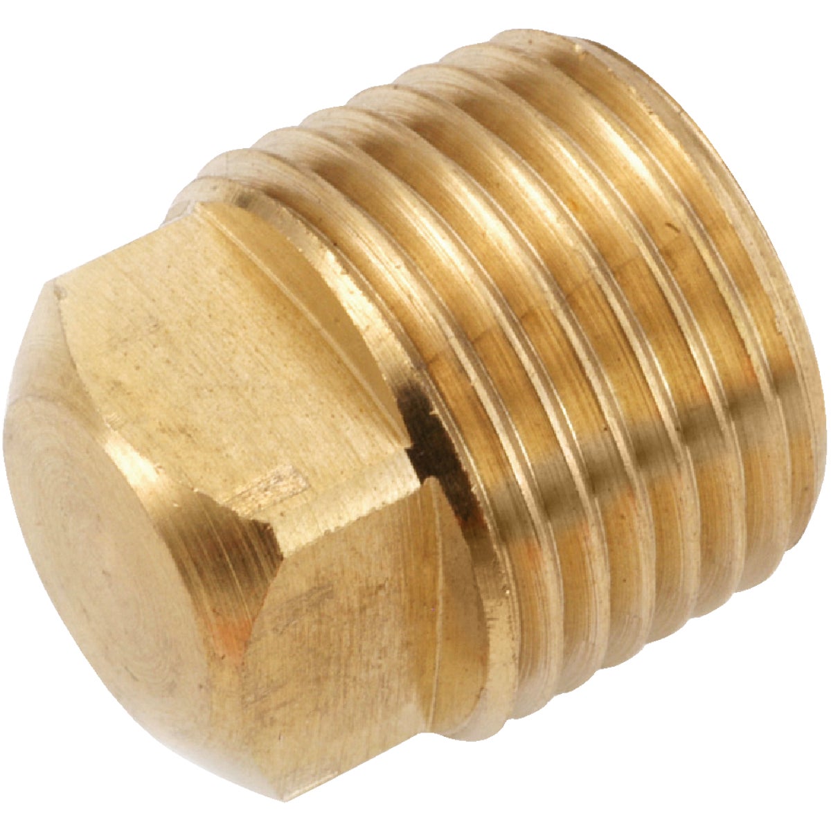 Anderson Metals 1/4 In. Yellow Brass Square Head Square Plug