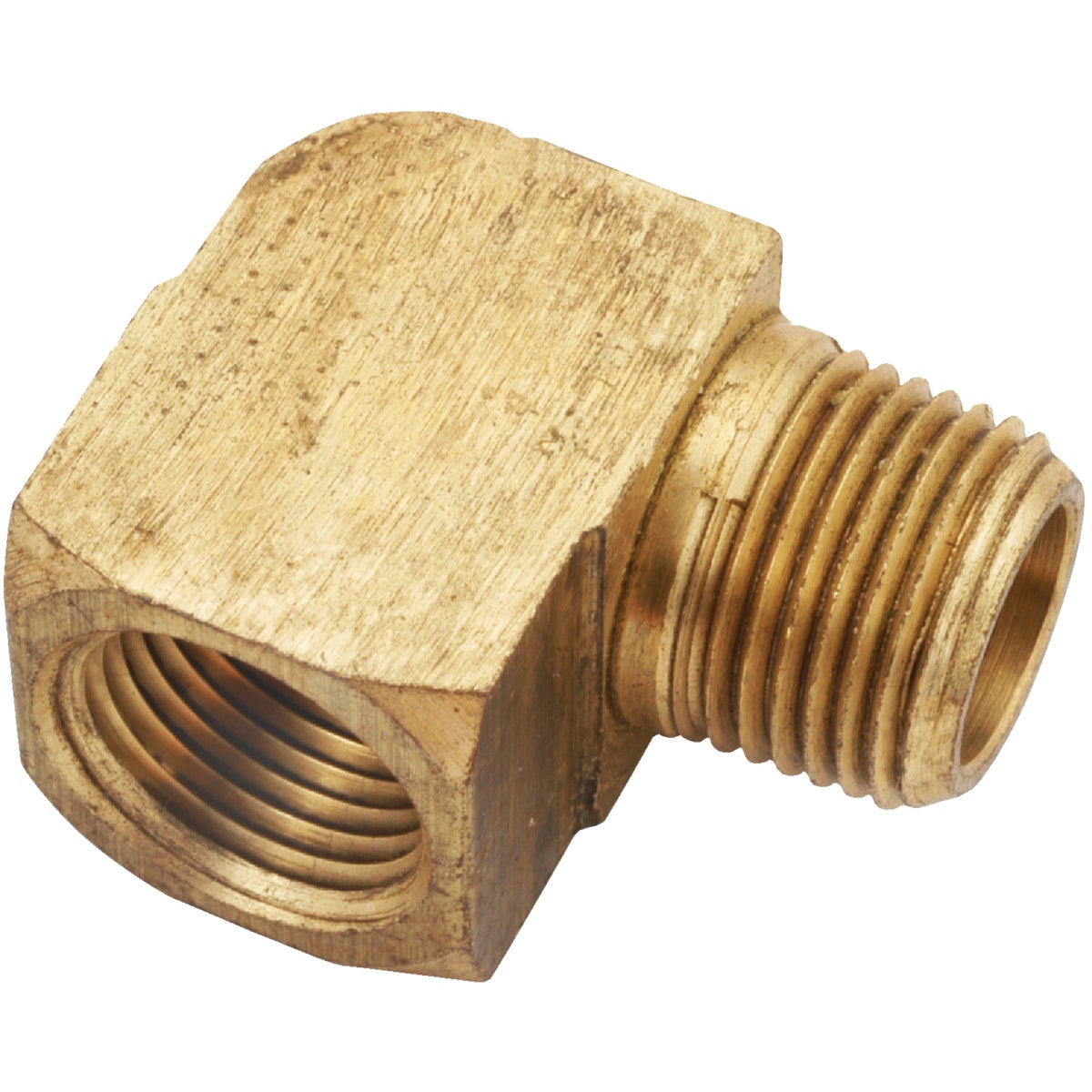 Anderson Metals 1/8 In. 90 Deg. Yellow Brass Elbow (1/4 Bend)