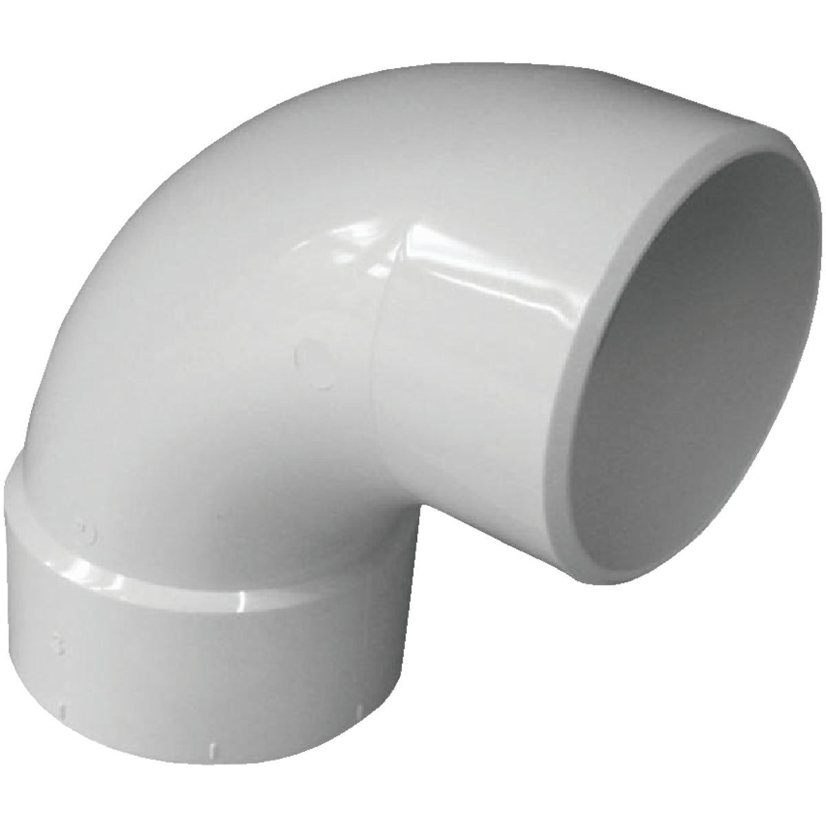 IPEX Canplas 3 In. SDR 35 90 Deg. PVC Sewer and Drain Street Elbow (1/4 Bend)