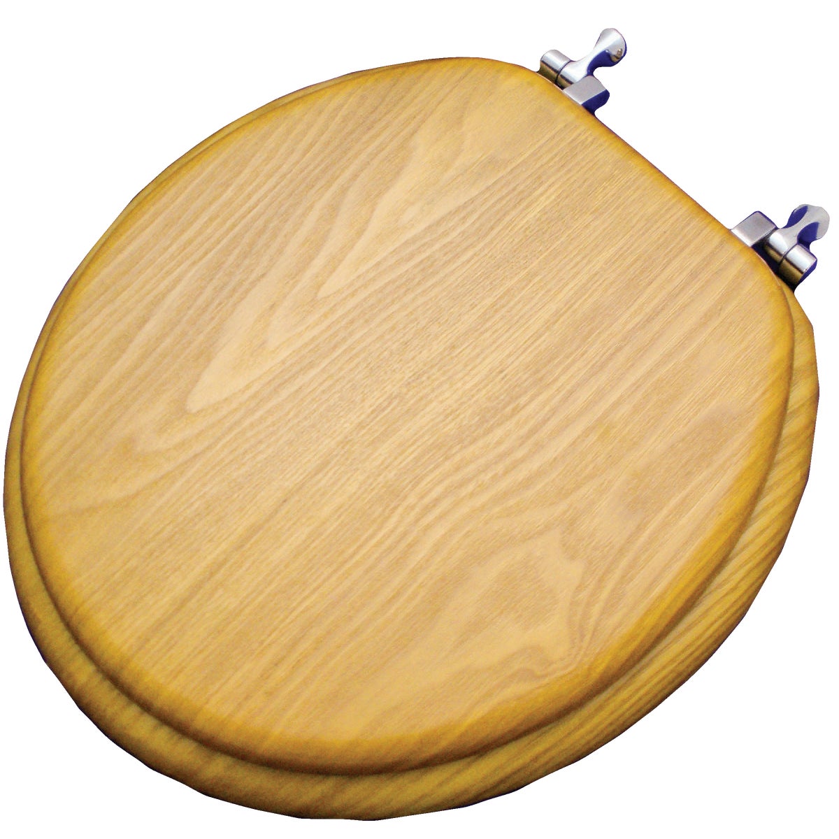 Home Impressions Round Closed Front Oak Veneer Toilet Seat