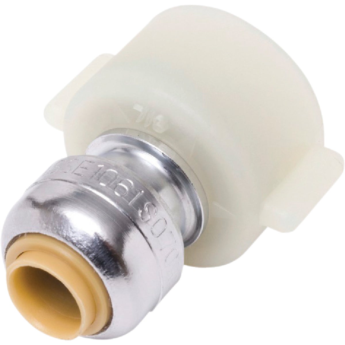 SharkBite 1/4 In. x 1/2 In. Push-to-Connect Brass Faucet Adapter