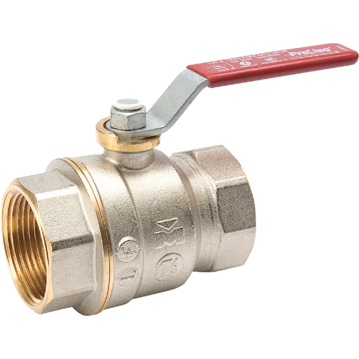 ProLine 1-1/4 In. FIP Forged Brass Full Port Ball Valve